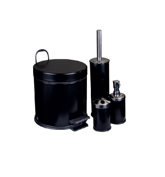 SİYAH BANYO SET 4'LÜ KROM K-1